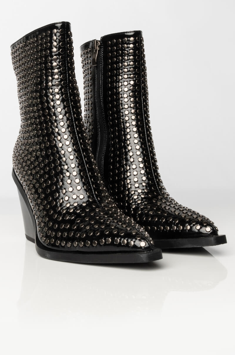 AZALEA WANG LEFT YOU ON READ STUDDED BOOTIE