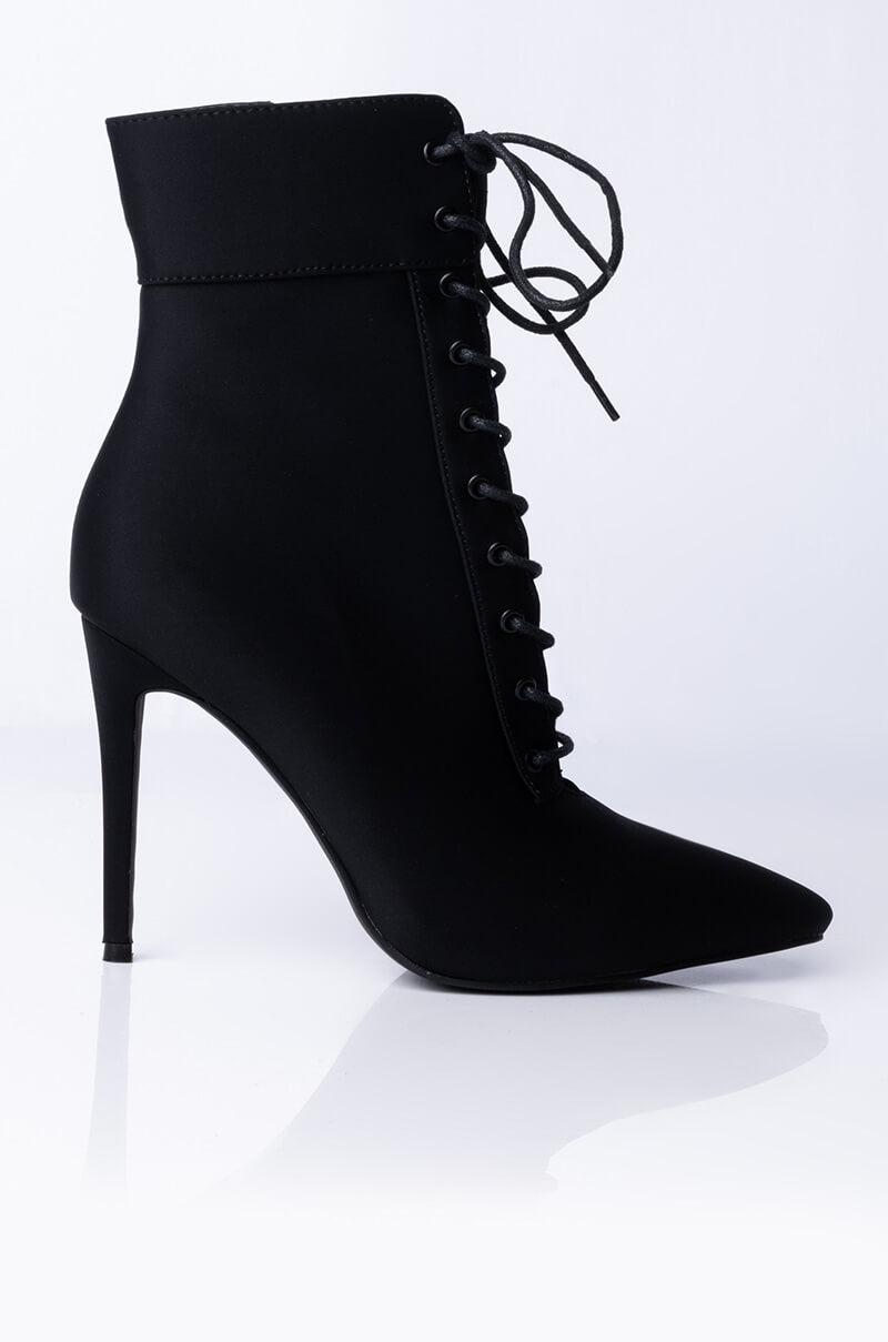 AZALEA WANG LIGHT ME UP STILETTO BOOTIE IN BLACK