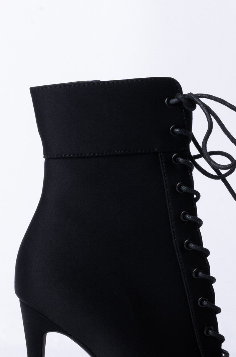 AZALEA WANG LIGHT ME UP STILETTO BOOTIE IN BLACK
