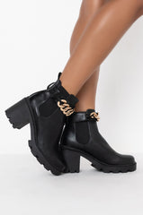 AZALEA WANG LOCK IT DOWN CHUNKY BOOTIE IN BLACK