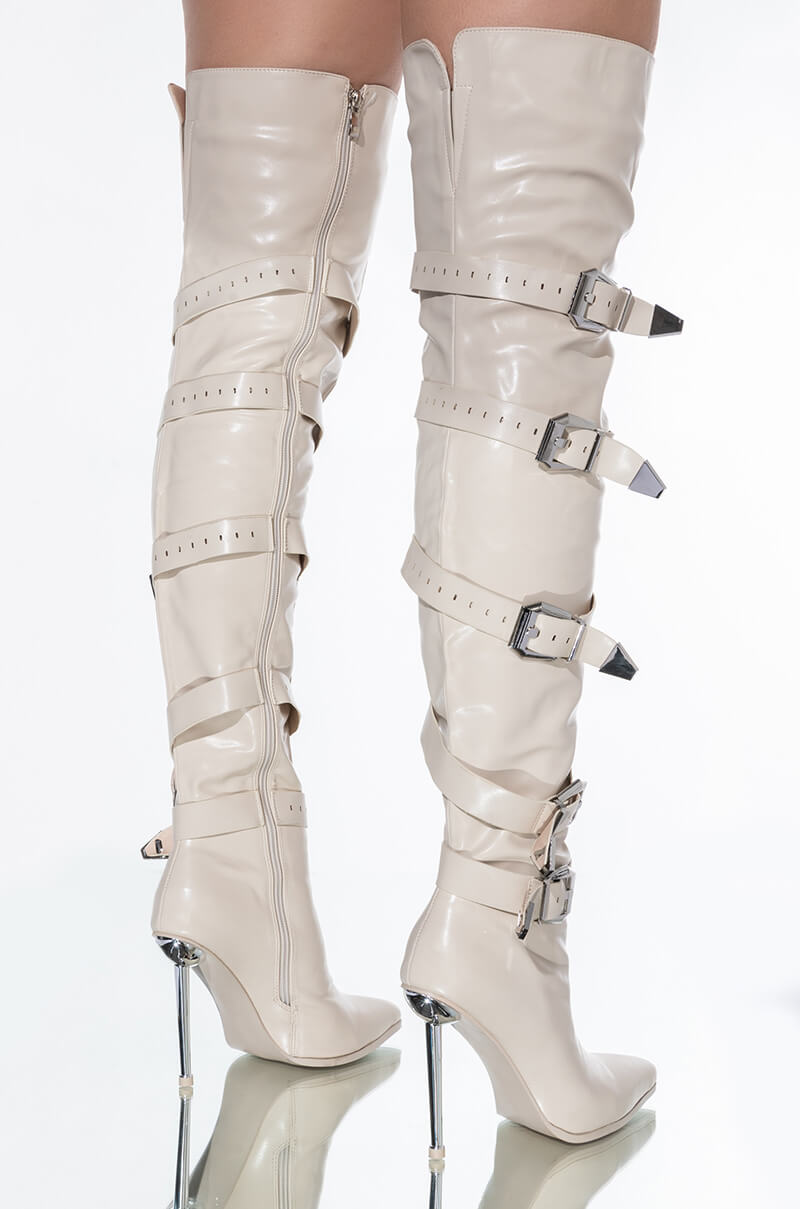 AZALEA WANG MAKE IT LAST STILETTO BOOT IN BONE