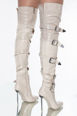 AZALEA WANG MAKE IT LAST STILETTO BOOT IN BONE