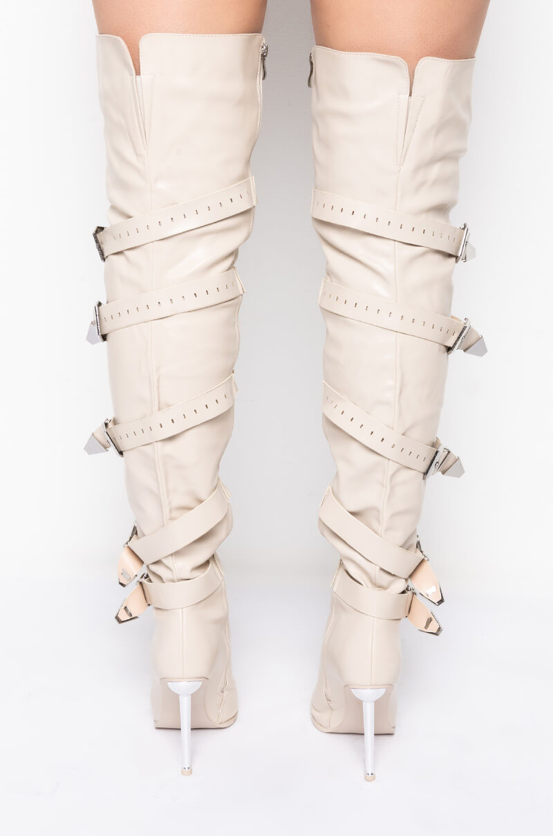 AZALEA WANG MAKE IT LAST STILETTO BOOT IN BONE