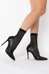 AZALEA WANG MAKE YOU WANT MORE STILETTO BOOTIE IN BLACK