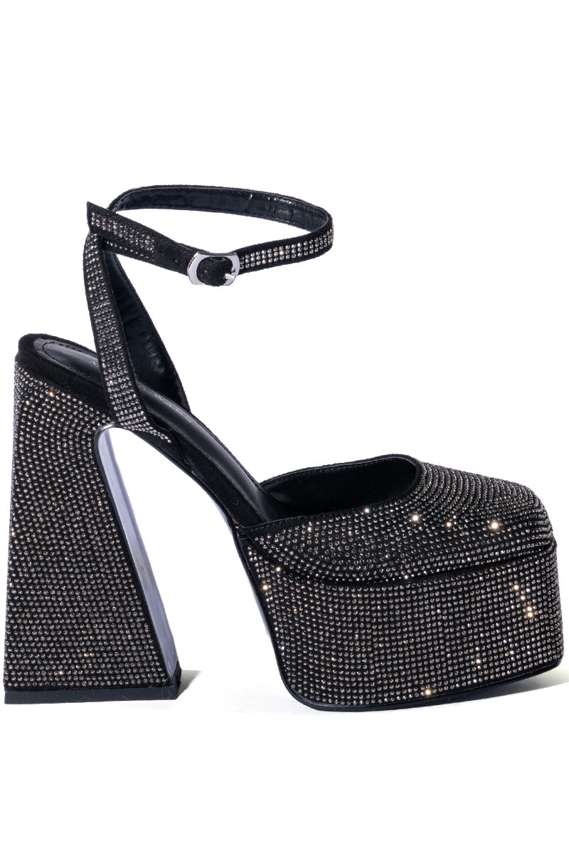 AZALEA WANG NESSA EMBELLISHED PUMP IN BLACK
