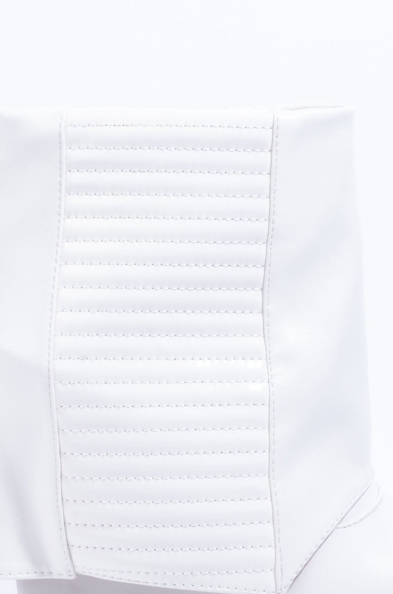 AZALEA WANG NEVER A BAD IDEA WEDGE BOOTIE IN WHITE