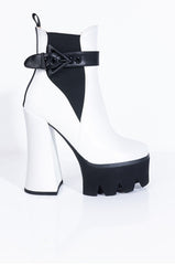 AZALEA WANG NIGHT IN ASPEN CHUNKY BOOTIE IN WHITE