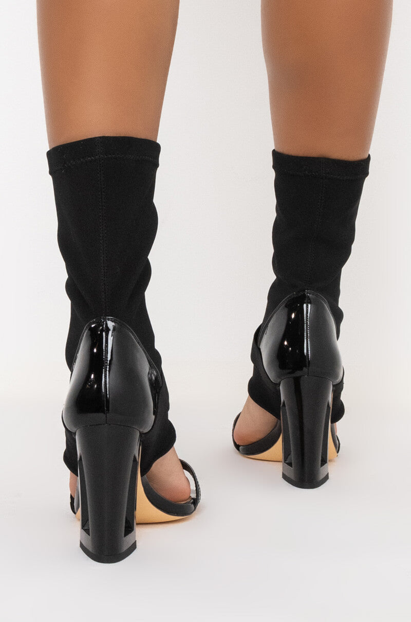 AZALEA WANG NOT LETTING YOU GO TONIGHT CHUNKY HEEL BOOTIE