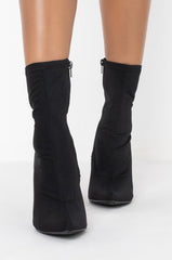 AZALEA WANG ONLY ONE FOR YOU STILETTO BOOTIE IN BLACK