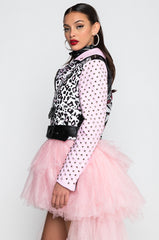 AZALEA WANG PRETTY MESS GRAFFITI JACKET
