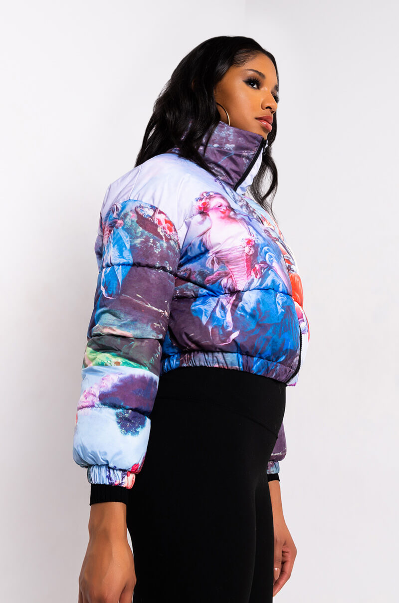 AZALEA WANG RENN ART MULTI PUFFER JACKET