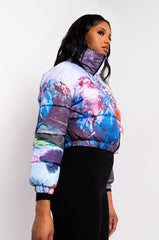 AZALEA WANG RENN ART MULTI PUFFER JACKET