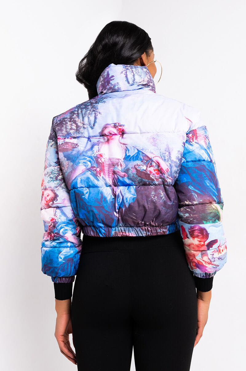 AZALEA WANG RENN ART MULTI PUFFER JACKET