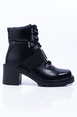 AZALEA WANG STAY FOCUS STILETTO BOOTIE IN BLACK