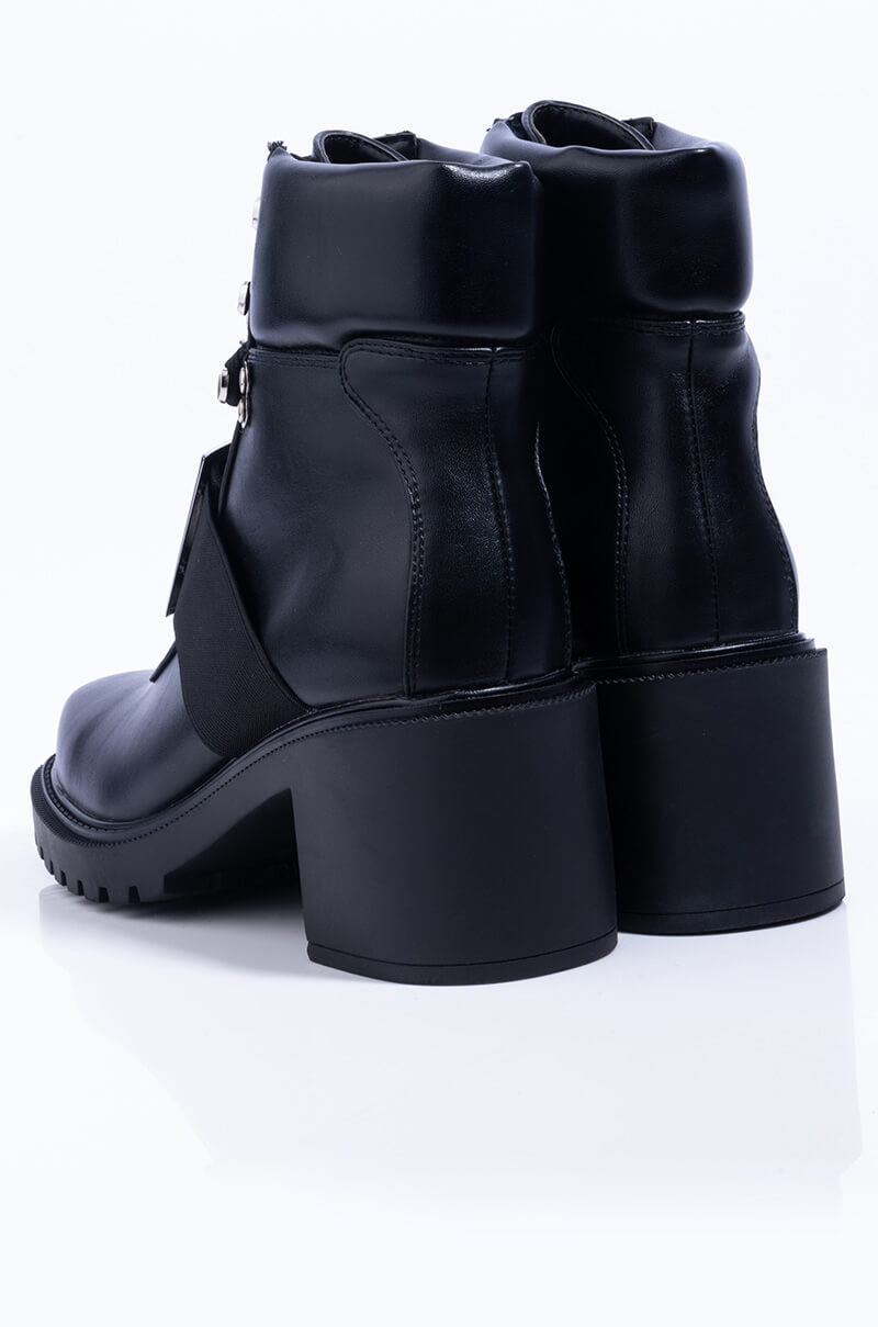 AZALEA WANG STAY FOCUS STILETTO BOOTIE IN BLACK