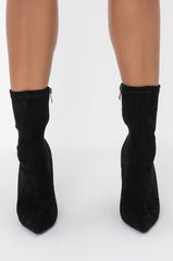 AZALEA WANG STEPPING ON DIAMONDS BOOTIE IN BLACK