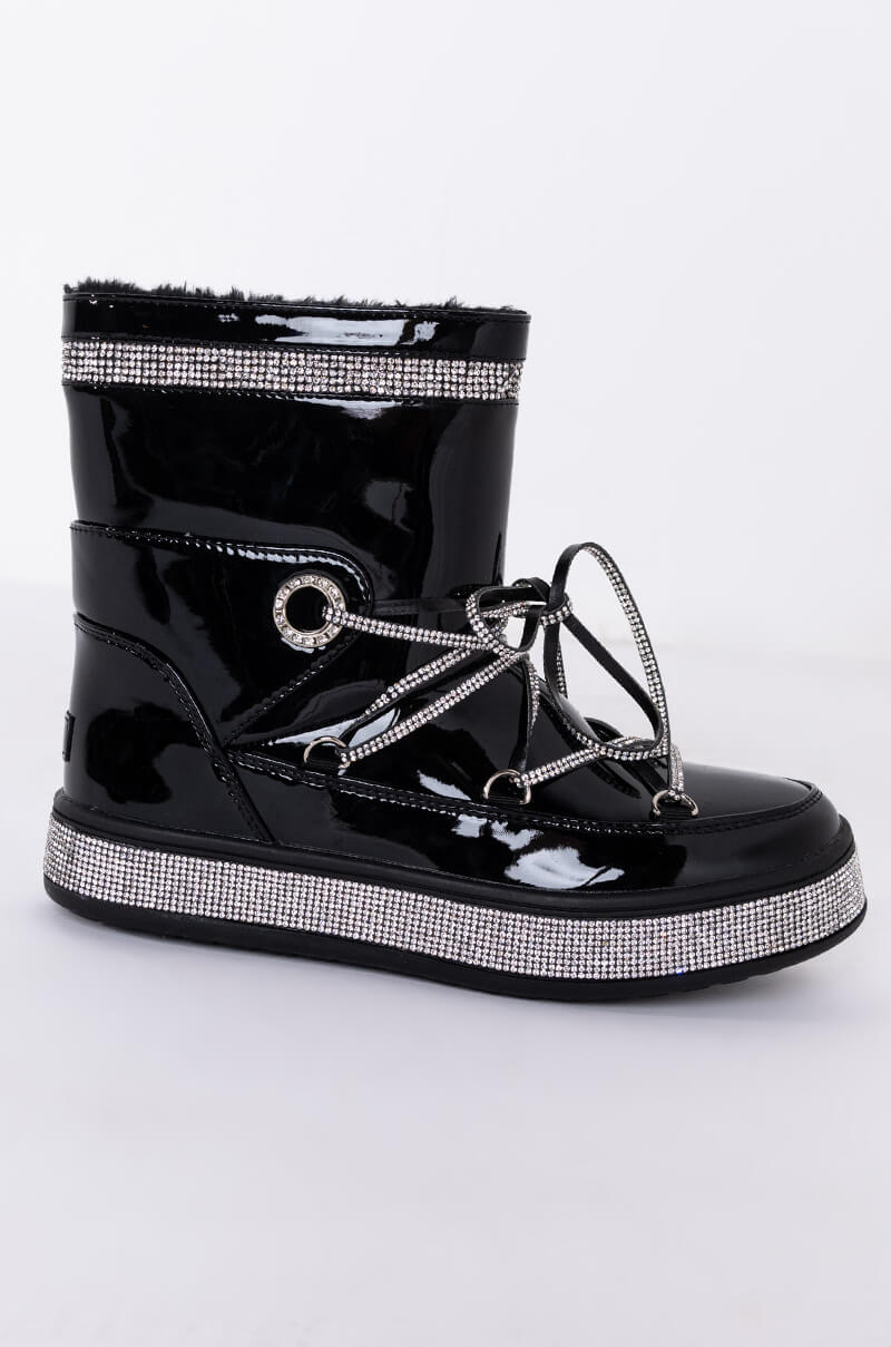 AZALEA WANG TAKE ME AWAY FLAT BOOTIE IN BLACK