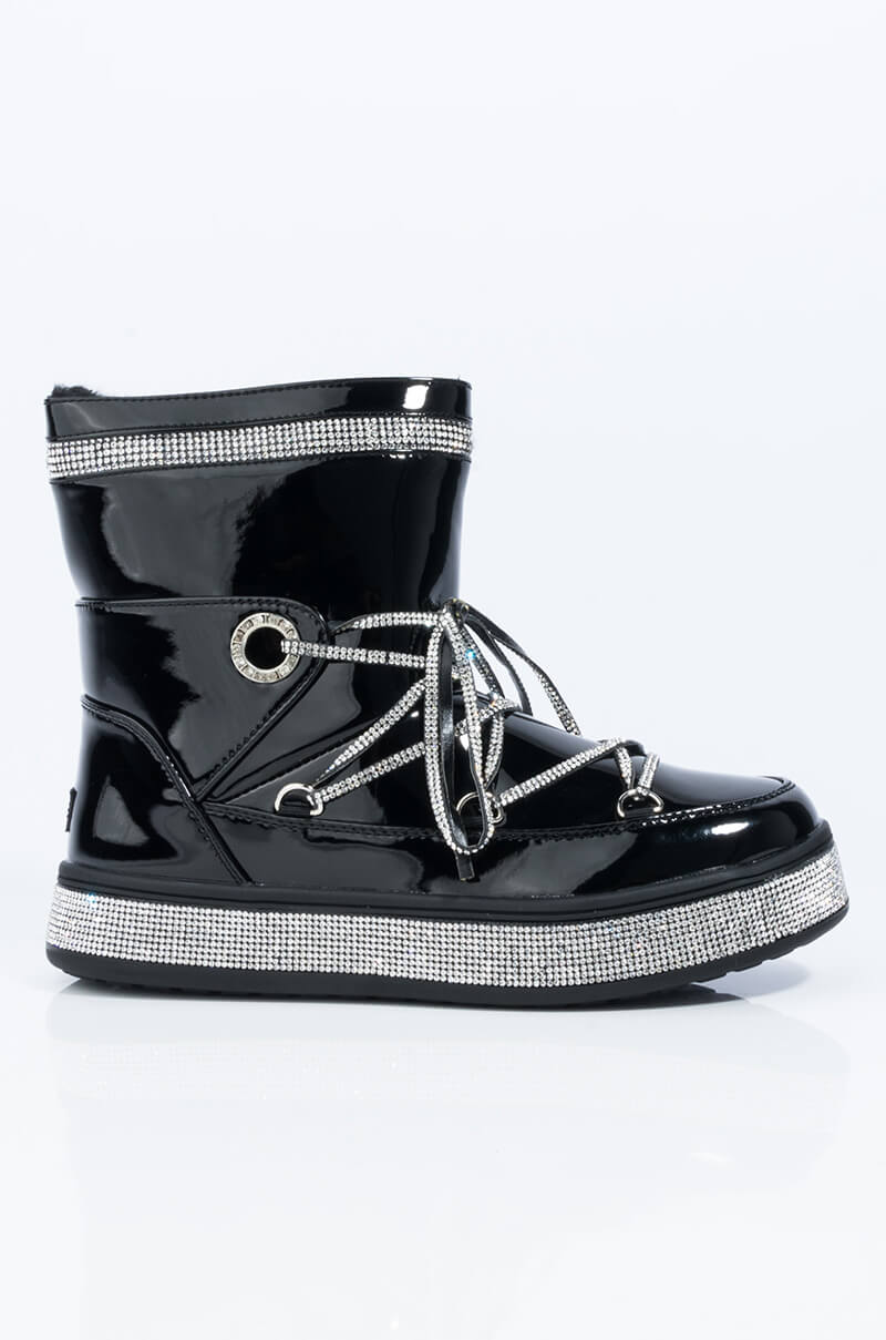 AZALEA WANG TAKE ME AWAY FLAT BOOTIE IN BLACK
