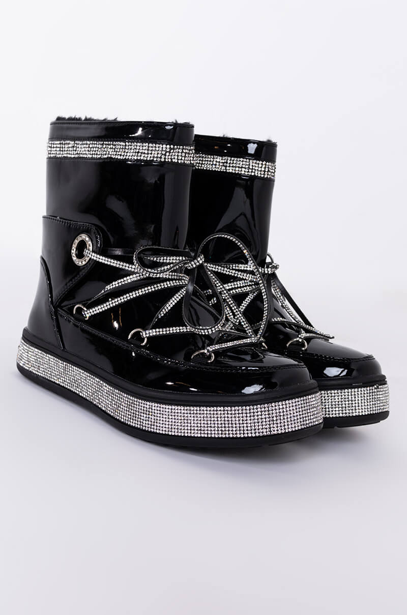 AZALEA WANG TAKE ME AWAY FLAT BOOTIE IN BLACK