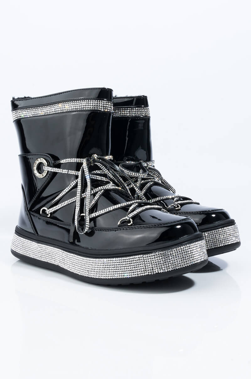 AZALEA WANG TAKE ME AWAY FLAT BOOTIE IN BLACK