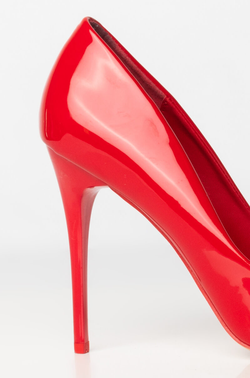 AZALEA WANG TAKE ME OUT STILETTO PUMP IN RED