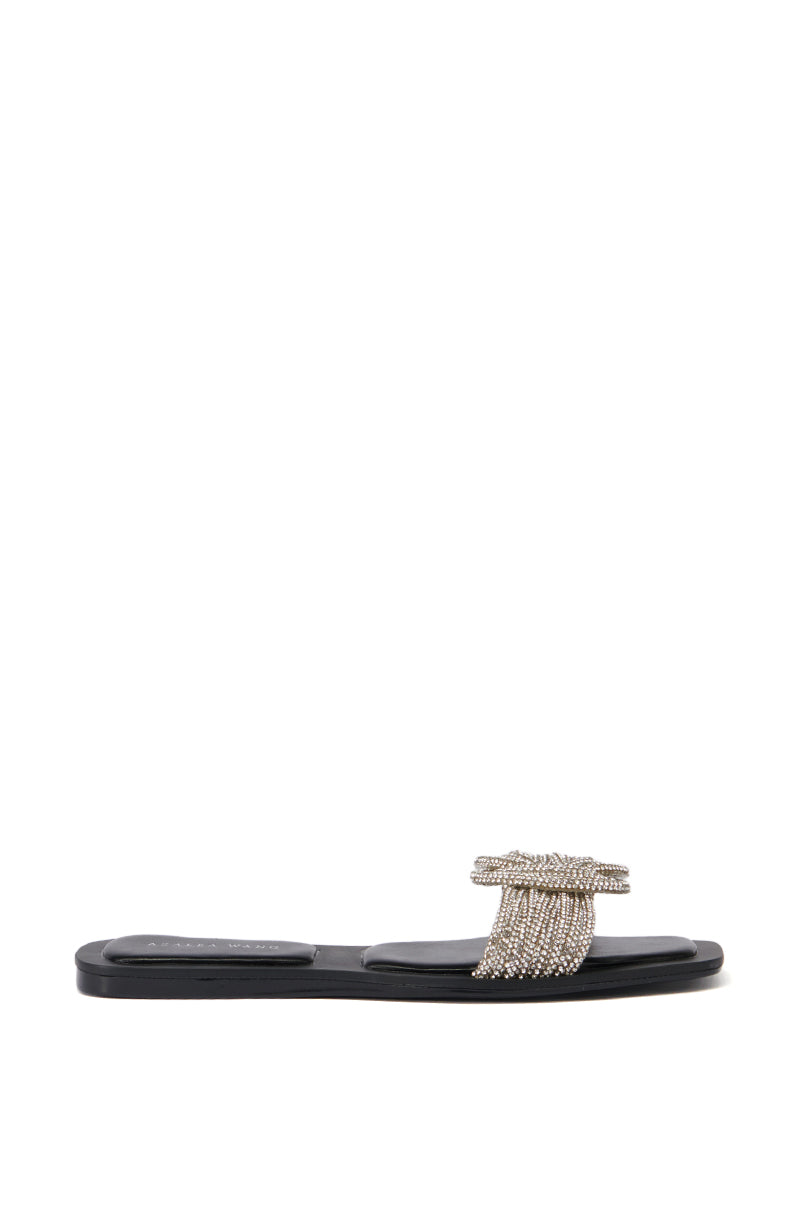 AZALEA WANG TAMBOURINE BLACK SANDAL