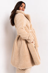 AZALEA WANG TEDDI BORG PEPLUM TRENCH