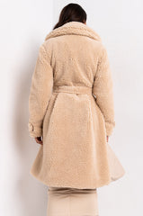 AZALEA WANG TEDDI BORG PEPLUM TRENCH