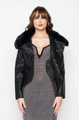 AZALEA WANG TIME FOR LOVE CROC MOTO WITH FAUX FUR