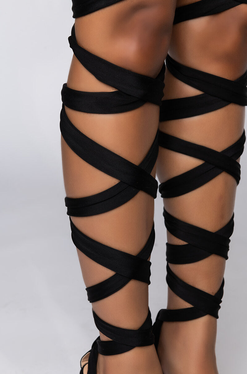 AZALEA WANG TREAT YOURSELF STILETTO SANDAL IN BLACK