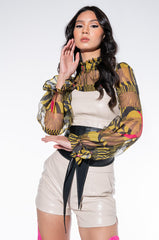 BAD HABITS FAUX LEATHER SHORT