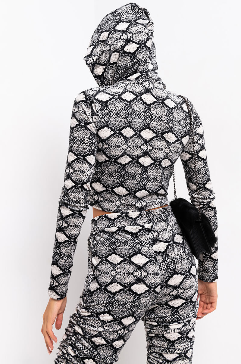 BADASS SNAKE BITCH CORSET HOODIE