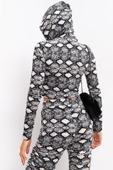 BADASS SNAKE BITCH CORSET HOODIE