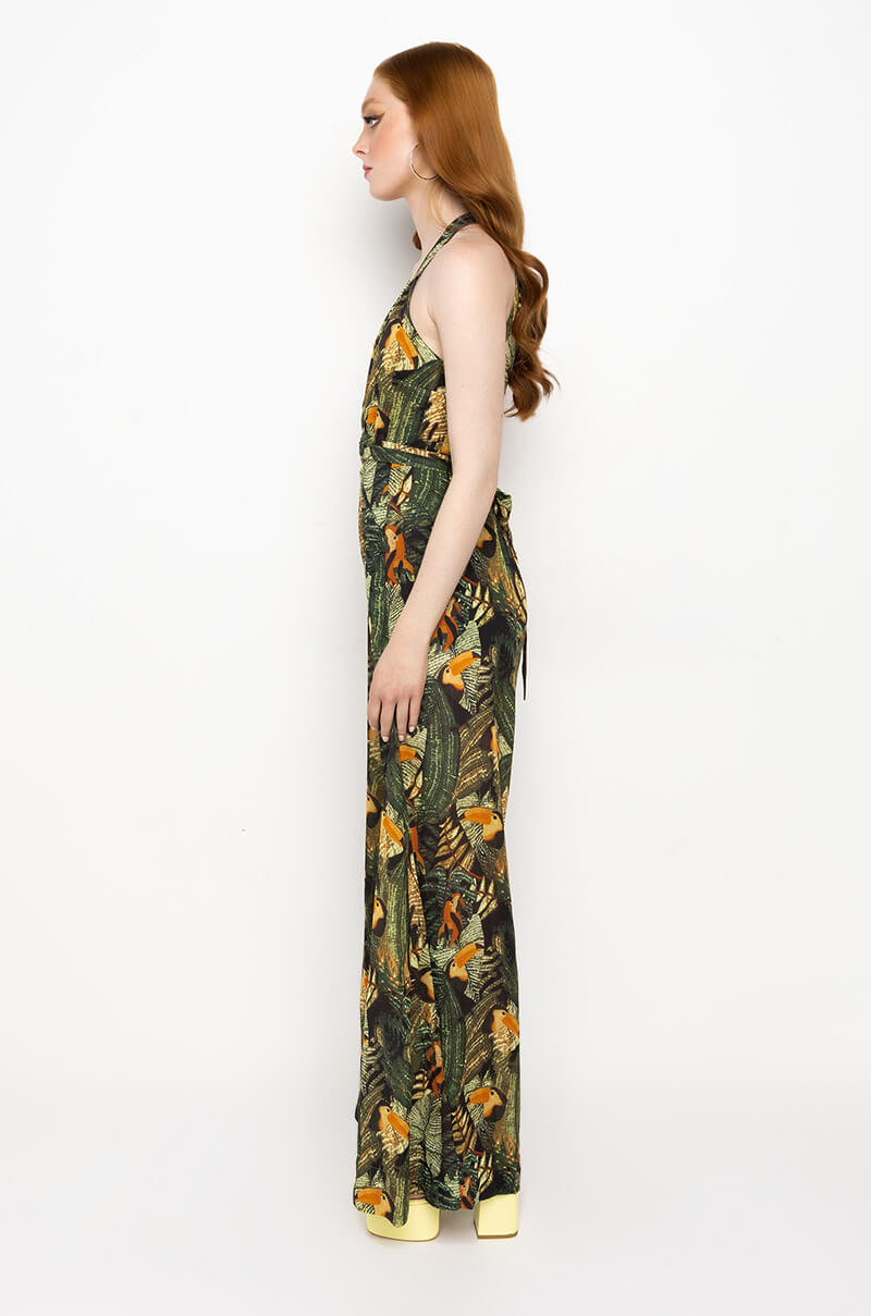 BAECATION LOOK HALTER TOP JUMPSUIT