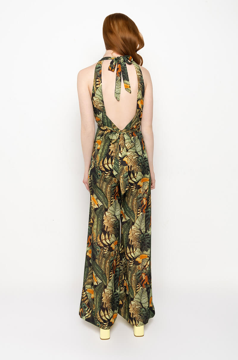 BAECATION LOOK HALTER TOP JUMPSUIT