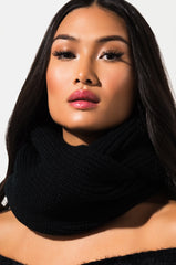 BAILEE KNIT MATCHING INFINITY SCARF BLACK