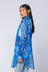 BANDANA POPSICLE LONG SHIRT BLUE MULTI