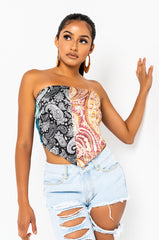 BANDANA STRAPLESS TOP