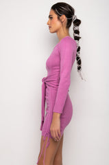 BE SWEET OFF THE SHOULDER SWEATER DRESS