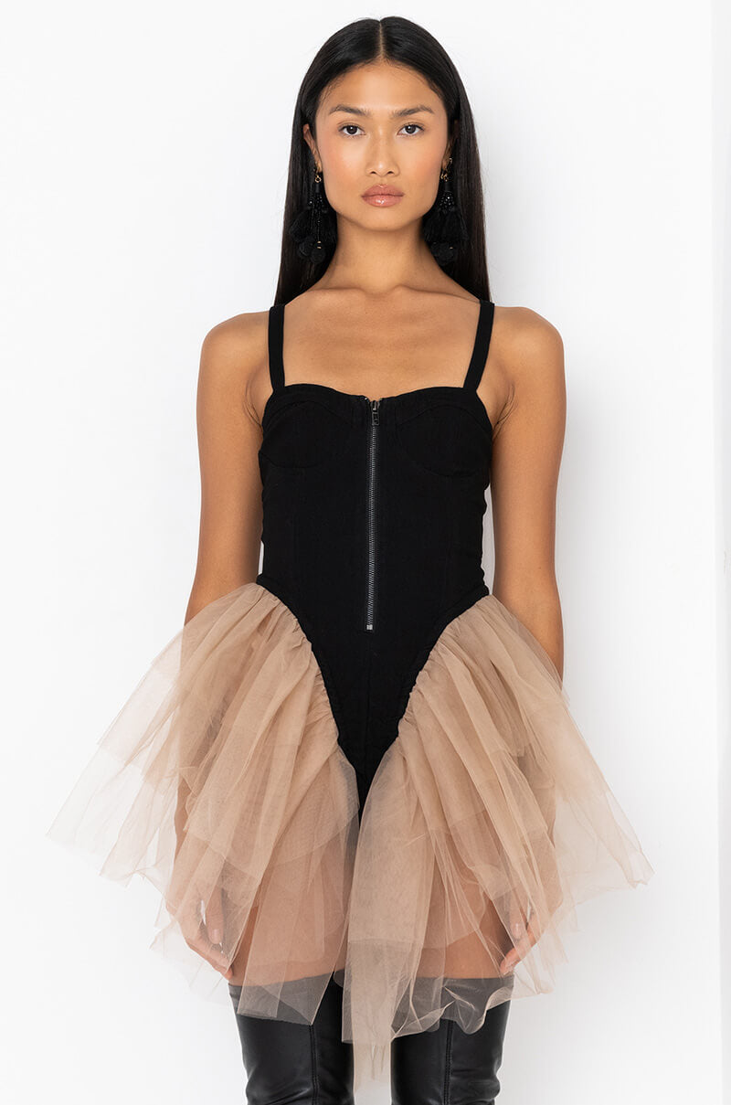 BEEN THAT GIRL TULLE MINI DRESS