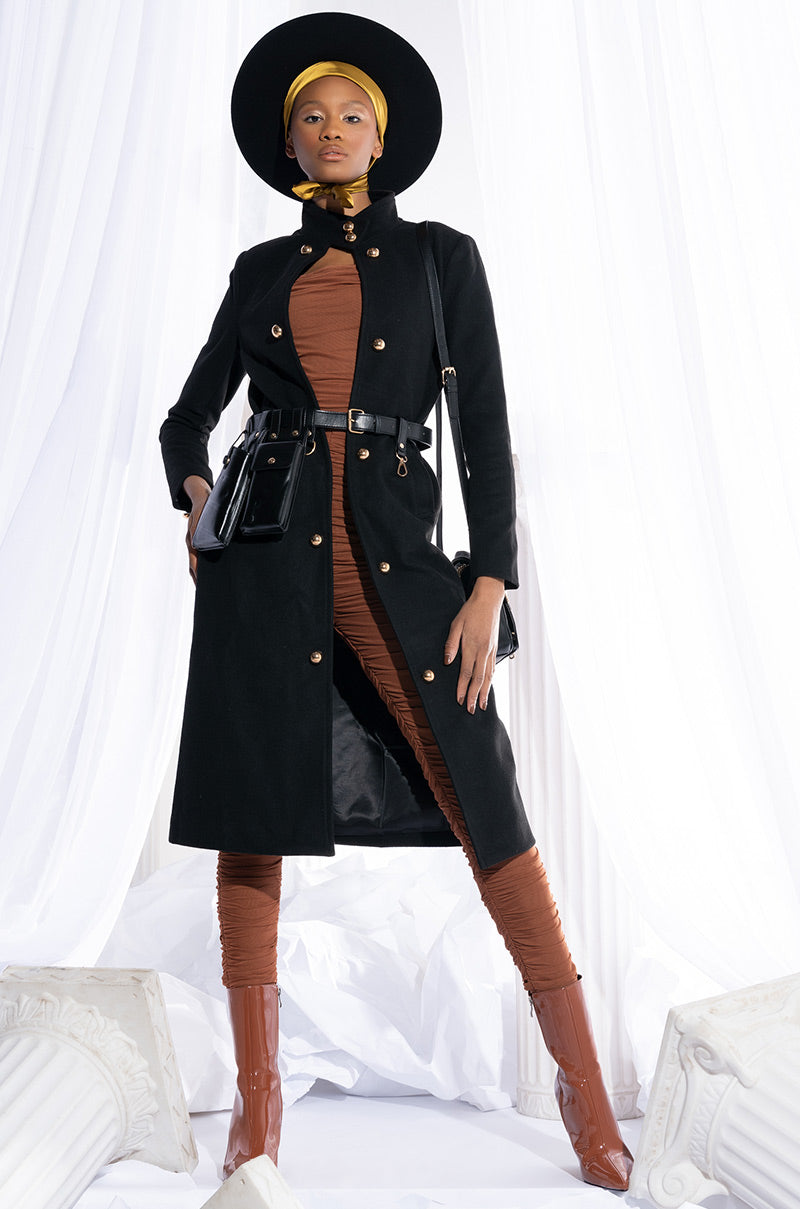 BERLIN TRENCH JACKET WITH UTILITY BELT