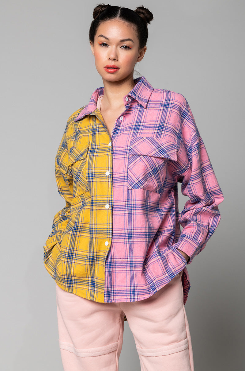 BEST OF ME LONG SLEEVE BUTTON UP