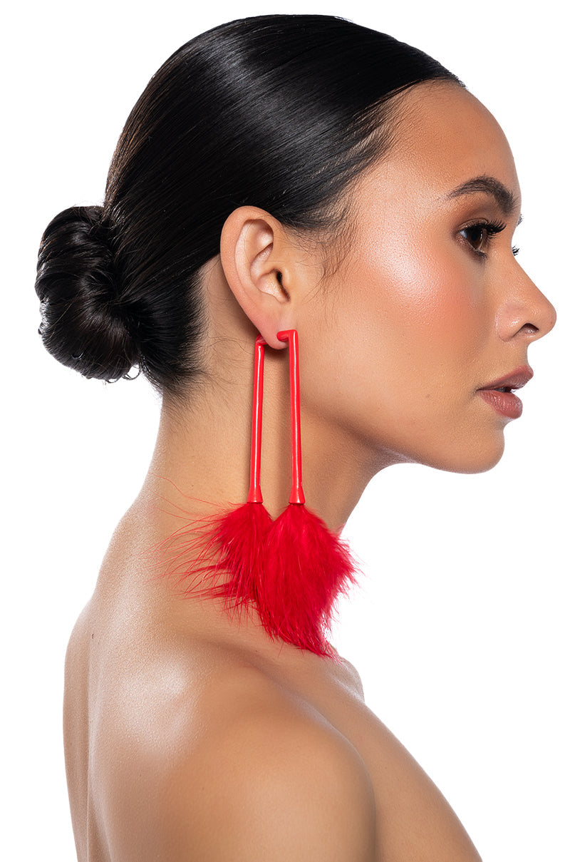 BETTER IN RED EARRING