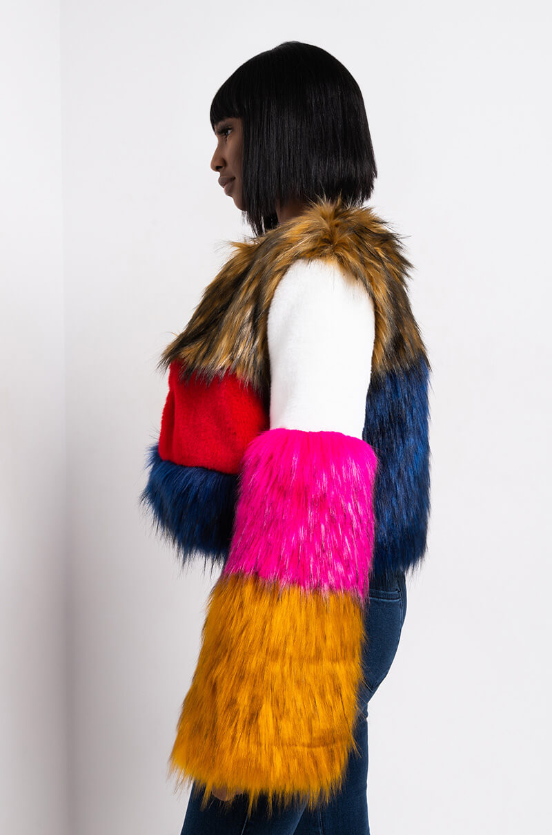 BETTER THAN EVER MULTI FUR COAT