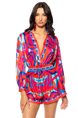 BIANCA TIE WAIST ROMPER
