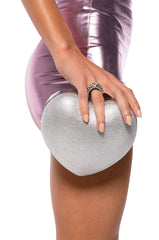 BIG OL HEART RHINESTONE CLUTCH