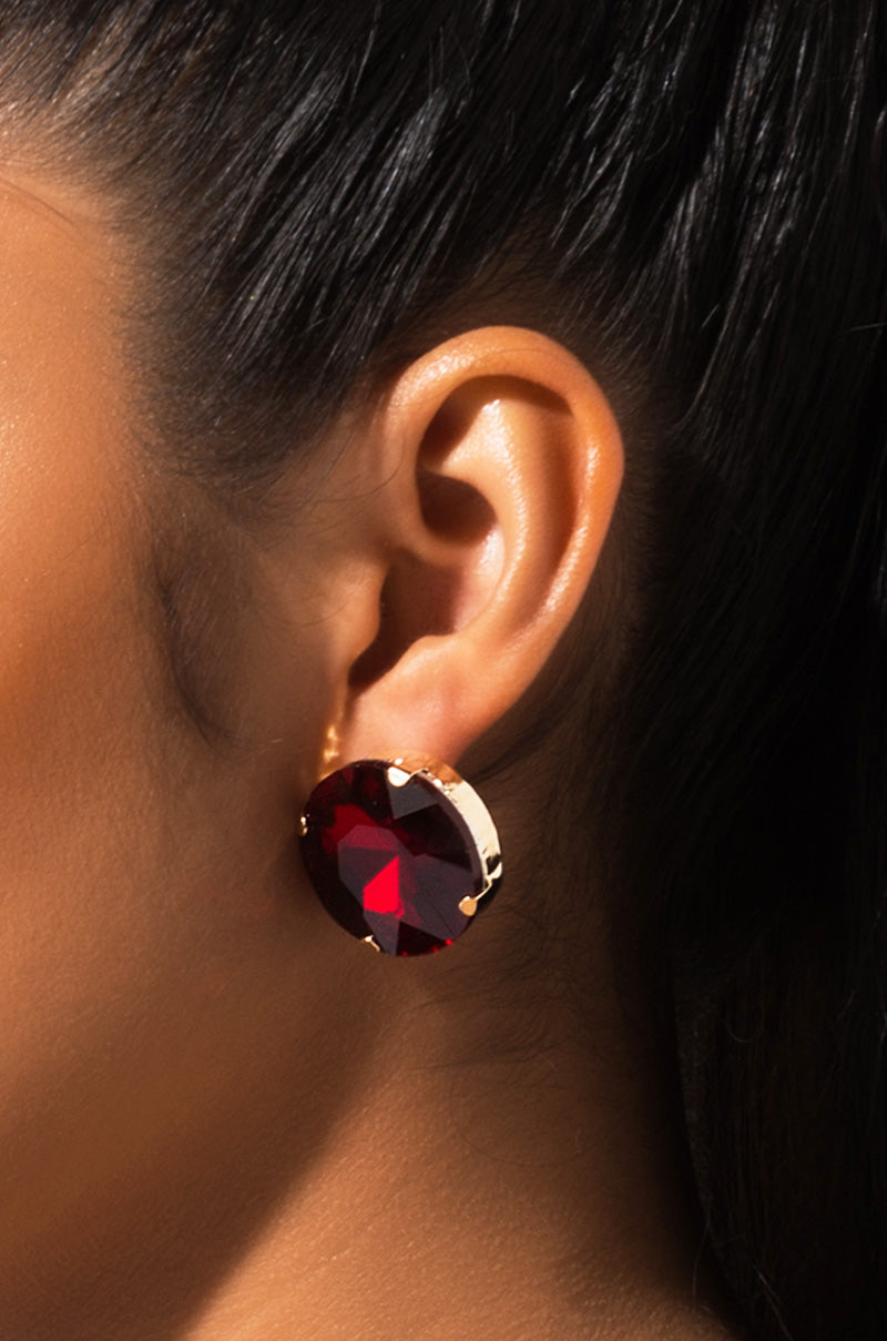 BIG RED EARRING