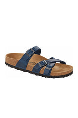 BIRKENSTOCK FRANCA OILED LTHR BLUE