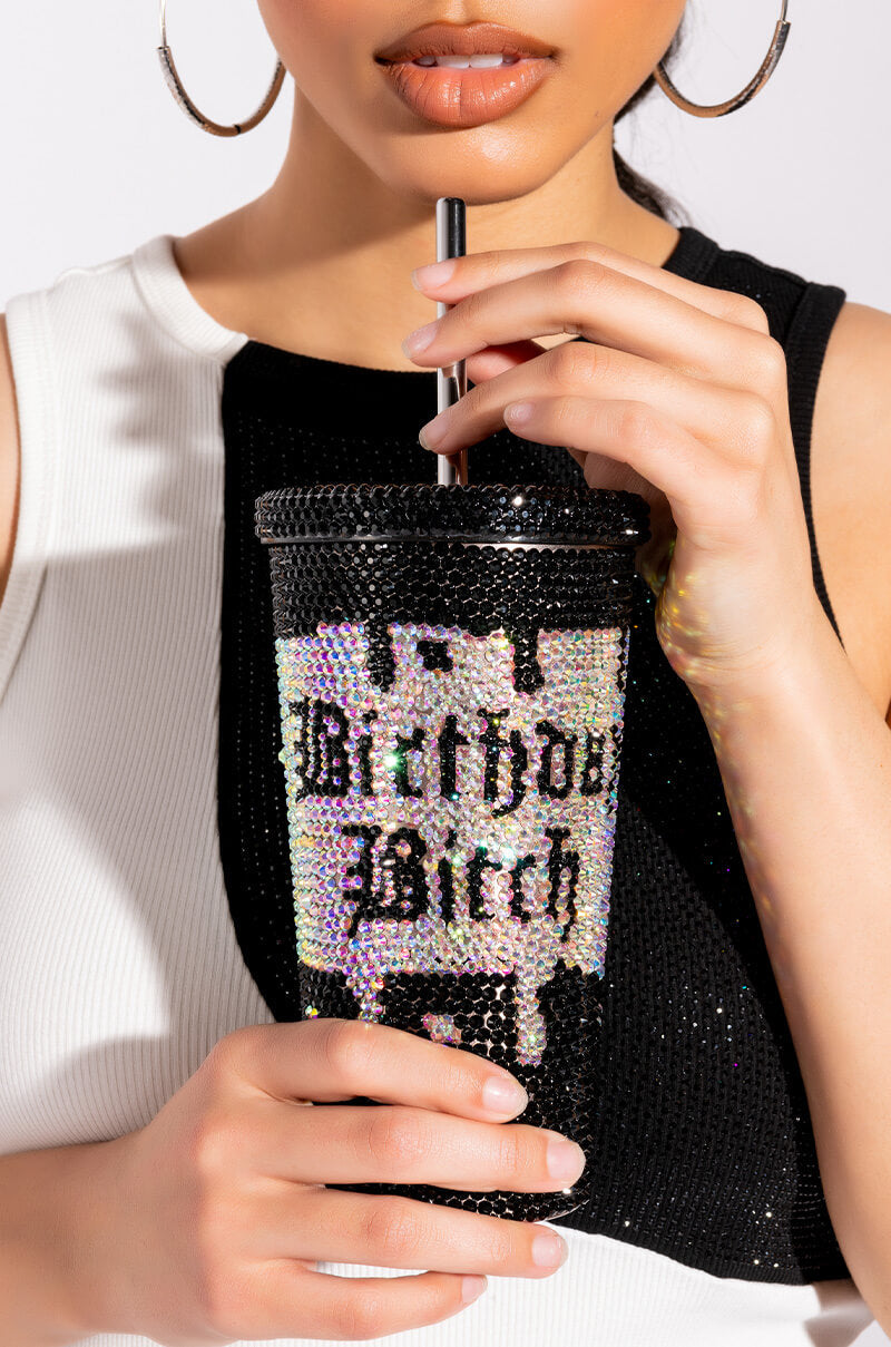BIRTHDAY DECORATIVE RHINESTONE CUP