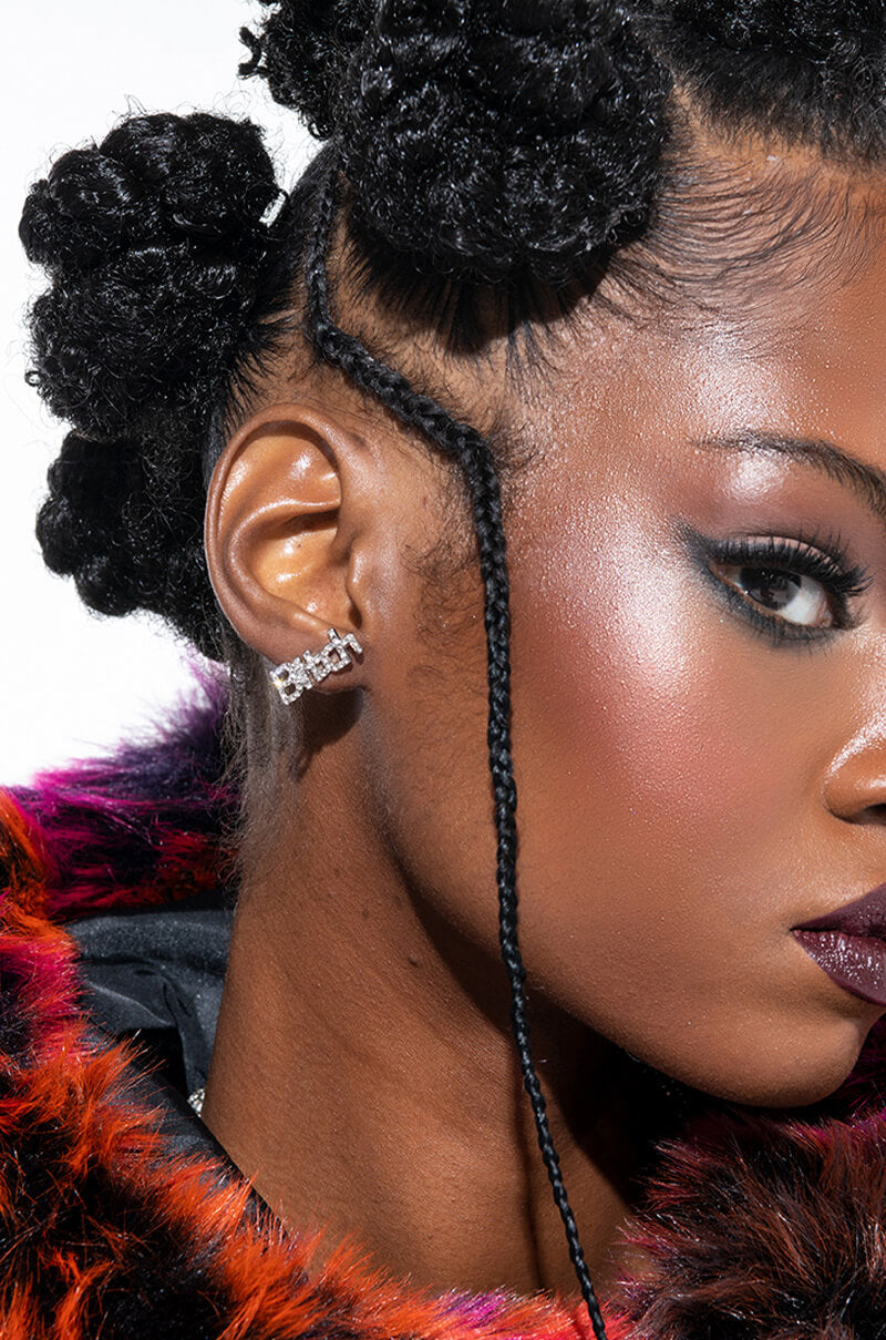 BITCH PAVE EARRINGS SET